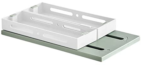Étagère à épices extractible en plastique pour placard intérieur, tiroir coulissant, pot à épices, boîte de sel, support d'étagère, comptoir, vert
