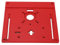 Focket Placa de inserción para Mesa de fresadora, Placa de inserción para fresadora de carpintería con buje Central, Placa Base para Recortadora de Escala precisa para Sierra de calar