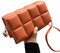 JACTZ Umhängetasche Damen Frauen Kleine Messenger Handtasche Frauen Pu Leder Reise Einzeln Schulterbeutel Crossbody Tasche Geldbeutel-Orange