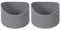 sourcing map 2 Stück 7 cm Schützende Silikonhülle für 12-24 oz, Wasserflaschen-Silikon-Anti-Rutsch-Hülle, unregelmäßige Form Cup Zubehör, Dunkelgrau