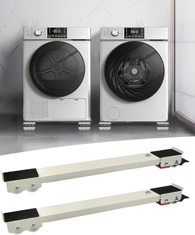 Rulli per elettrodomestici Heavy Duty Mobili Lavatrice Dolly Espandibile Regolabile Carrello Elettrodomestico Mobili Traslocatore per Lavatrici, Asciugatrici Max 1540 libbre. 28.3 pollici