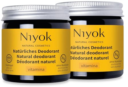 Niyok 2-in-1 Deocreme Vitamina 40 ml | Natürliches Deodorant für 24h Schutz vor Geruch und Schweiß
