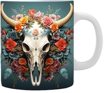 Rurunklee Taza de vaca 3D, taza de cerámica 3D, taza de agua, taza de té única, taza creativa para beber agua y bebidas para latte, vino, leche, té, café