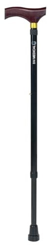 Canne réglable en hauteur - Bm Médical C-10-N - avec une poignée en bois durable et lisse