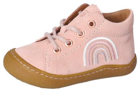 RICOSTA Baskets basses KALLY, pour filles et garçons, chaussures d'apprentissage, couleur terre cuite, Rose 310, 26 EU