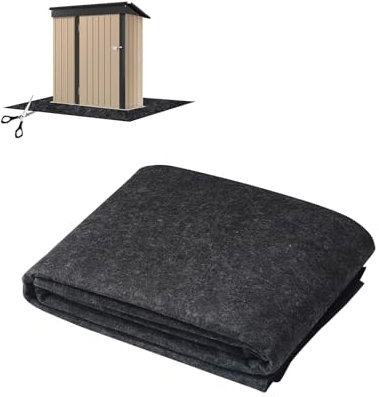 Outdoor Storage Shed Floor Mat, Waterproof and Dustproof Shed Flooring Mat, Patio Furniture Floor Scratch Prevention Mat, Washable Carport Mat for Protect Shed Flooring from Wear (3.3 x 5.3 FT)