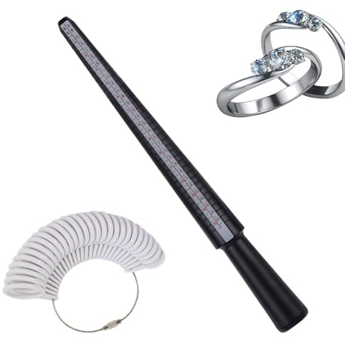 Strumento per dimensionare gli anelli da dito, Strumento per misurare il dimensionatore degli anelli - Calibri per gioielli Misuratori per gioielli per misurazione delle dimensioni degli anelli | Misu