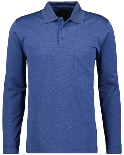 RAGMAN Herren Poloshirt Langarm Royal-795, 3XL