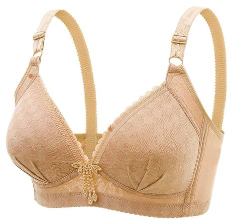 Generico Coppette in Silicone per Seno Coppe Silicone Seno Reggiseni Sostegno per Donne Cintura Regolabile Reggiseni a Copertura Totale Comodi Reggiseni Senza Reggiseno Bretelle (Beige, 40)