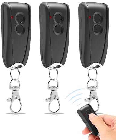 433,92MHz Garagenöffner Fernbedienung, 3 Stück für EcoStar RSC2-433 RSE2-433, RSZ1-433, 2-Kanal Hansender Garagentor für Hormann EcoStar Liftronic 500/700/800, Portronic D2500/D5000/S4000