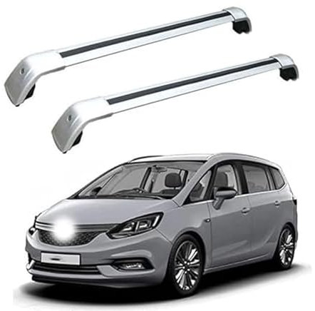 YRCTHEK für Zafira Tourer 2011-2019 Aluminium Dachträger Relingträger,Dachgepäckträger Alu Relingträger 2 Stück,C