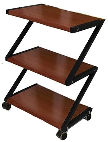 3-stöckiger Mikrowellenständer mit Rädern, bodenstehendes Regal für Küche, Gewürzregal, Regal für Mikrowelle, Backofen, Wagen