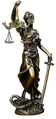 Gerechtigkeit Statue, Justitia Figur, Waage Der Gerechtigkeitsstatue, Tischdekoration Harzfigur Der Gerechtigkeit, Engelsjustizstatue Deko Retro Heimdekoration Anwaltszimmer, Schreibtisch Ornamente