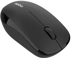 Rapoo I Kabellose Maus (1310 Silent, Multi-Mode, 1200 DPI, 2,4 GHz, wiederaufladbarer Akku), Schwarz
