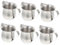 Mikinona 6 Pièces Petite Tasse De Lait Réutilisable Tasses Tasse De Cruche à Lait Pot à Lait En Inox Acier Inoxydable