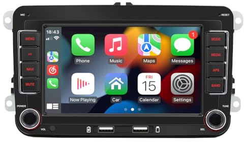 7 Auto Radio GPS Navigator Carplay Fit for VW Beetle Bora Caddy EOS Golf Jetta Passat Polo Scirocco Magotan Sharan Touran Tiguan T5 Multivan Seat Alhambra Altea Leon Fabia Roomster Octavia Superb