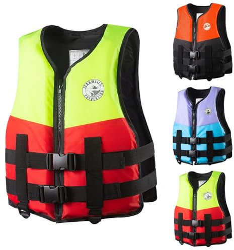 Generico Giubbotto di Salvagente Adulto: Giubbotto Salvataggio Universale per Uomo E Donna Regolabile Giubbotto Salvagente Aiuto al Galleggiamento per Gli Sport Acquatici