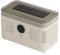 LOVIVER Mini machine à glaçons de comptoir, avec pince à glaçons, appareil de congélation portable pour pique-nique, bar, cuisine, barbecue, camping-car, Beige