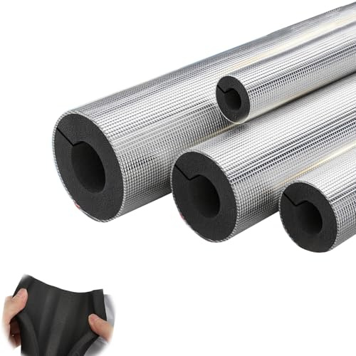 Calorifugeage De La Tuyauterie Pour L'extérieur,isolation Des Tuyaux Et Tubes, Tuyau D'isolation En Mousse, Isolation De Tuyau Étanche,Longueur:95cm,D'épaisseur:20/30 Mm((ID)100mm*T30mm*L0.95m)