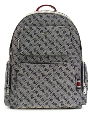 GUESS Herren Boston Rucksack Rucksack, Sandfarben/Blau, 30x14x43, Rucksack