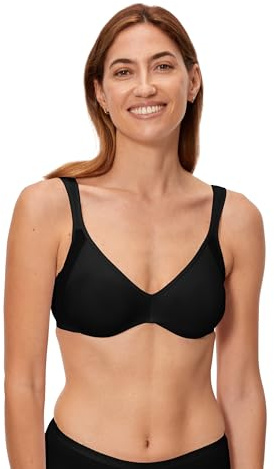 Playtex Bra Woman Expert in Silhouette Minimiser Bra x1, Black, 42DD