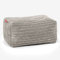 Lounge Pug Kleiner Fußhocker Pouf, Nerzfarben Cordstoff, Sitzpouf, Pouf Sitzsack Hocker Wohnzimmer