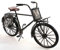 Fahrrad aus Metall 28 cm grau mit Bilderrahmen Oldtimer Nostalgie Blech Modell Rad Velo