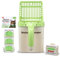 Neater Pet Brands - Neater Scooper Cat Litter Scoop and 60 Count Refill Bag Bundle - Cat Litter Sifter Poop Scoop System with Extra Waste Bags, Green