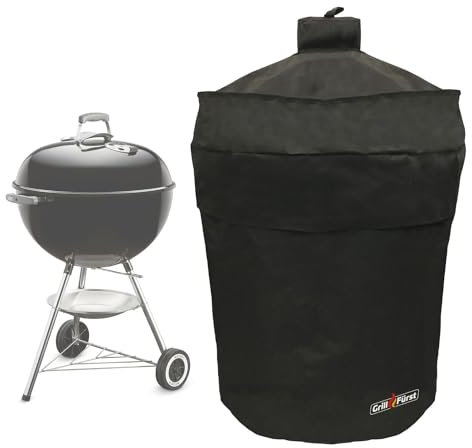 Grillfürst Grill Abdeckhaube - robuste Grill-Abdeckung, wetterfest und wasserdicht, Abdeckung für 57 cm Kugelgrills, Holzkohlegrills u.a. von Weber/Napoleon/Outdoorchef u.v.m.