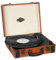 AUNA Jerry Lee - Giradischi Vintage, Lettore Vinili, Unità a Cinghia, Altoparlanti Stereo, USB, 3 Velocità, 33/45/78 giri/min, 3 Dimensioni di Dischi, Funzione di Avvio Automatico, Marrone Chiaro