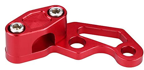 Qiilu Universal Motorrad Bremsleitung Klemmen Aluminiumlegierung Motocross Motorrad Bremse Kupplungsseil Drahtklemme Clip Modifizierte Motorrad Zubehör(Rot)