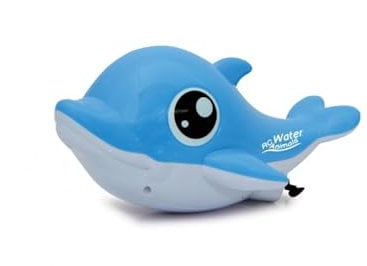 JAMARA 410111 RC Water Animals 2,4GHz Delphin – mit Sicherheitsfunktion Schiffsschrauben drehen Sich nur im Wasser, 2 Antriebsmotoren, einfach zu steuern, blau