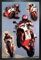 1art1 Motorräder Poster Plakat | Bild und MDF-Rahmen - Yamaha Collage (91 x 61cm)