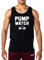 GYMTIER Pump Watch Bodybuilding Vest | Men's Gym Tank Top Training Vest Clothing Black
