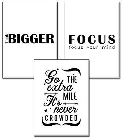 4Good Wandbilder Wohnzimmer als lustige Sprüche, Motivations Bilder fürs Büro oder die Küche, Bild mit Spruch als Schlafzimmer Poster ohne Rahmen (Focus, A3)
