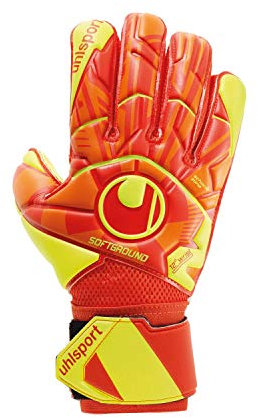 uhlsport Herren Impulse Soft Flex Handschuhe, Dynamic orange/Fluo gelb, 11