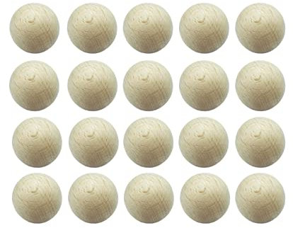 10/20 Stück Tischfußball Kickerbälle 33 mm – Buchenholz Kickerbälle, Kickerball, Tischfussball, Tischkicker Kicker-Ball, Ersatz, Ball, Spiel (10 Bälle)