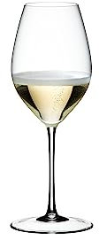RIEDEL Sommeliers Champagner Weinglas, Einzelpackung, Klares Kristallglas, handgefertigt