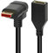 Upward Angled Displayport 1.4 Extension Cable Displayport Male to Female Displayport 1.4 Cable Cord 8K/60Hz 4K/144Hz 0.3M/1FT
