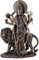 krisha krafts Durga weibliche Hindu-Statue mit Löwe, göttliche Mutter des Universums, Göttin, Skulptur aus hochwertiger Kaltguss-Bronze, 27,9 cm, Durga-Statue, Durga-Idol
