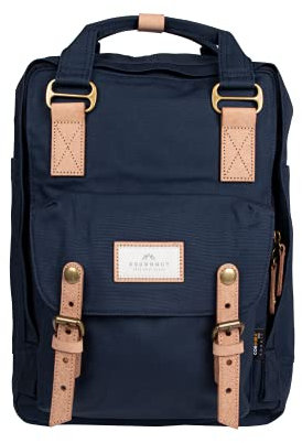 Doughnut MACAROON Rucksack PFC Free Series Unisex 16L mit Laptopfach I Studenten-Rucksack funktionell & handgefertigt I ideal als Reise-Rucksack oder leichter City-Rucksack I Daypack in Navy/Blau