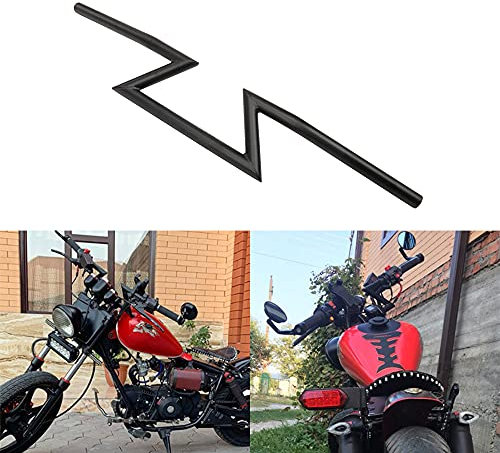 Manubrio per moto Z Bar 25 mm 7/8 Drag Manubrio Universale Per Sportster Cruiser XL 883 1200 Custom Chopper Softail Dyna Street Bob Nero