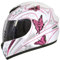Zorax ZOR-819 Pink Butterfly XS (53-54cm) Full Face Motorbike Motorcycle Helmet Road Legal ECE 2206 + Dark Smoke Visor