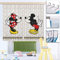 alles-meine.de GmbH 2 TLG. Set Fertigschal - Vorhang/fertig Gardine - Mickey & Minnie Maus - inkl. Name - 2X - 90 * 160 cm lang - Blickdicht - Kräuselband - leichte Verdunklu..