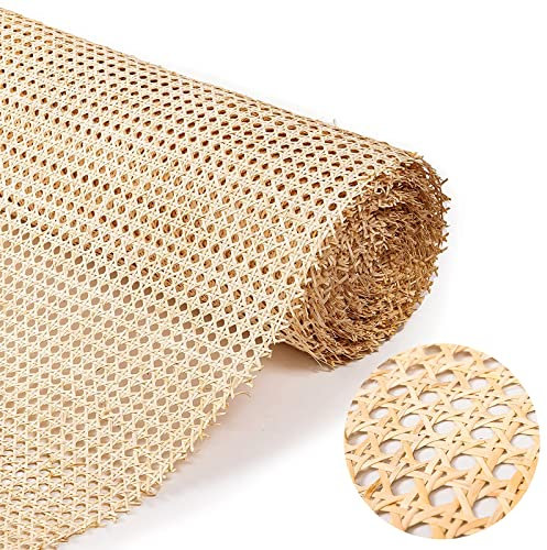 BotaBay natürliches Rattan-Gurtband 46 x 152cm Geflecht Wabengeflecht aus Stuhlflechtrohr für Möbel Heimdekoration
