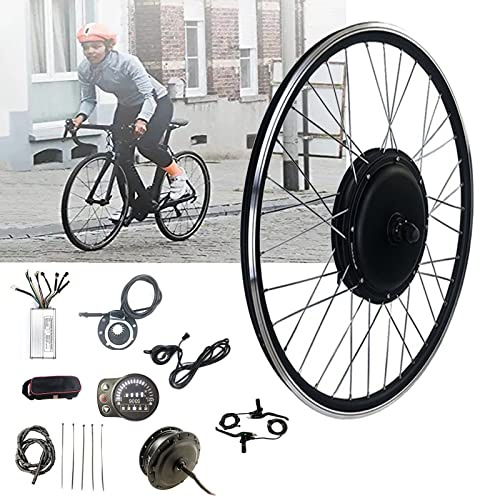 TOOJUN Elektrofahrrad-Umrüstsatz Vorderrad 24 V 250 W Nabenmotor-Kit mit LED900S-Messgerät und Pedalunterstützungssensor für Erwachsene,24V/250W-28inch