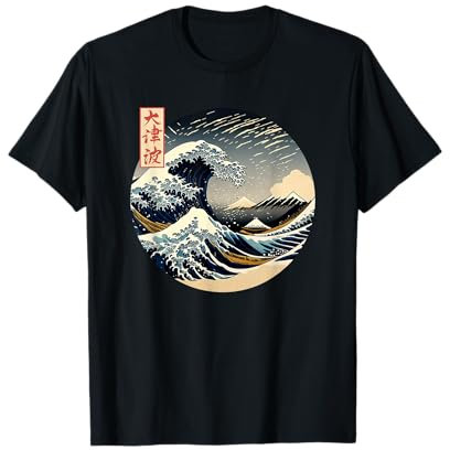 La Grande Onda Kanagawa Giapponese Streetwear Maglietta