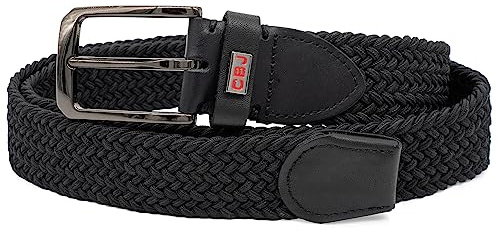 Cipo & Baxx Herren Gürtel Echtleder oder Stoff Kürzbar Elegant | Mit Metallschnalle, verstellbar und kürzbar, Jeansgürtel für Freizeit, Casual, Business und Alltag