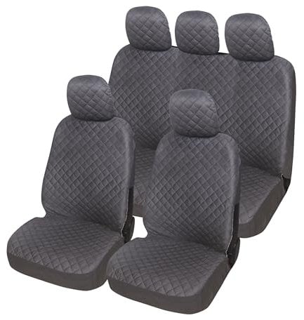Auto Accessori Lupex A21 Coprisedili auto universali, anteriori e posteriori (Set Completo, Grigio)