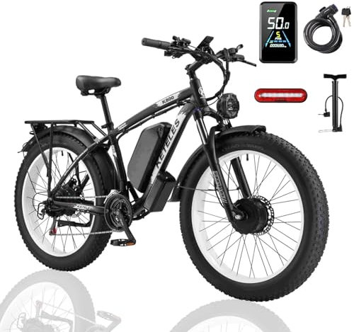KETELES K800 electric bike Dual motor e-bike 48V 23AH battery 21 Speed